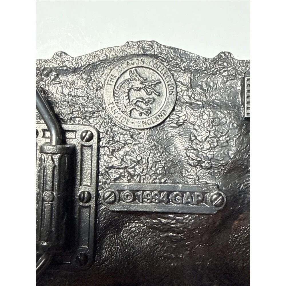 DON'T LET EUROPE RULE BRITANNIA METAL BELT BUCKLE TANSIDE LTD DRAGON COLLECTION